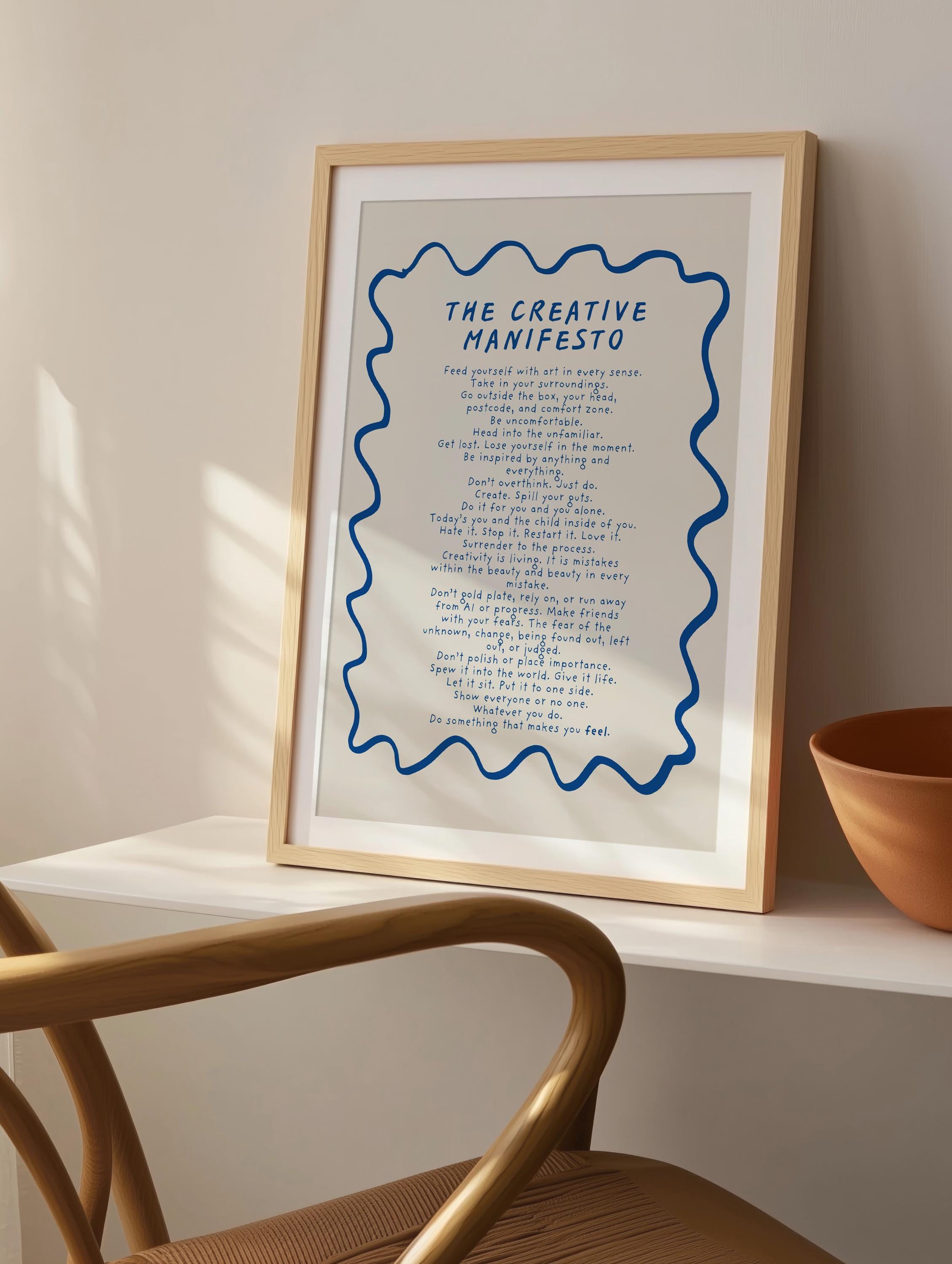 The Creative Manifesto Postcard Print (A6 unframed)