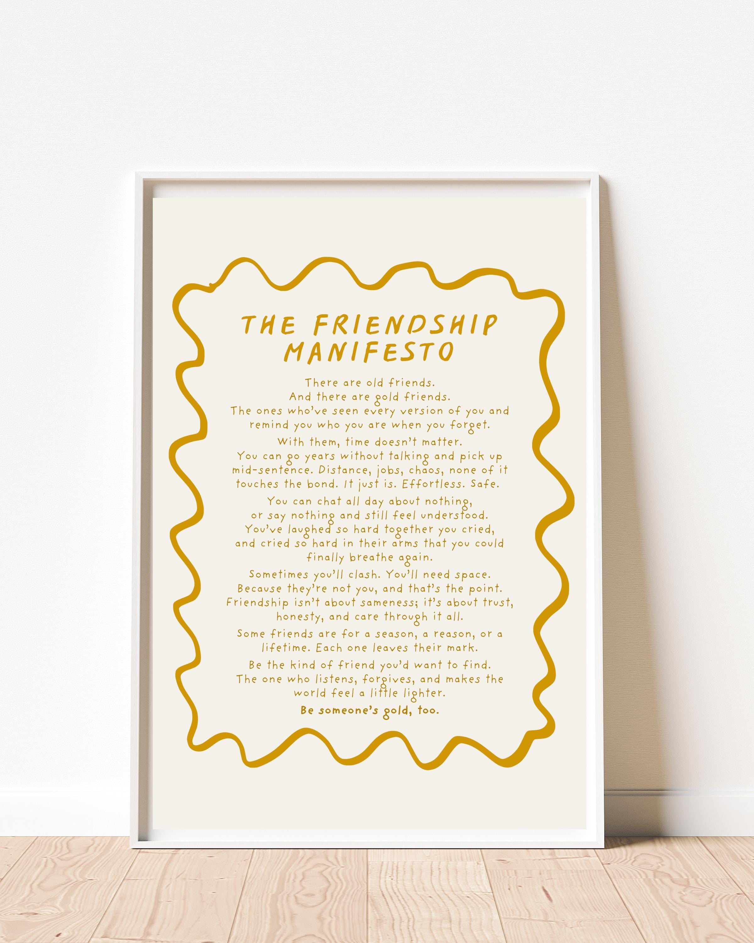 The Friendship Manifesto giclée print