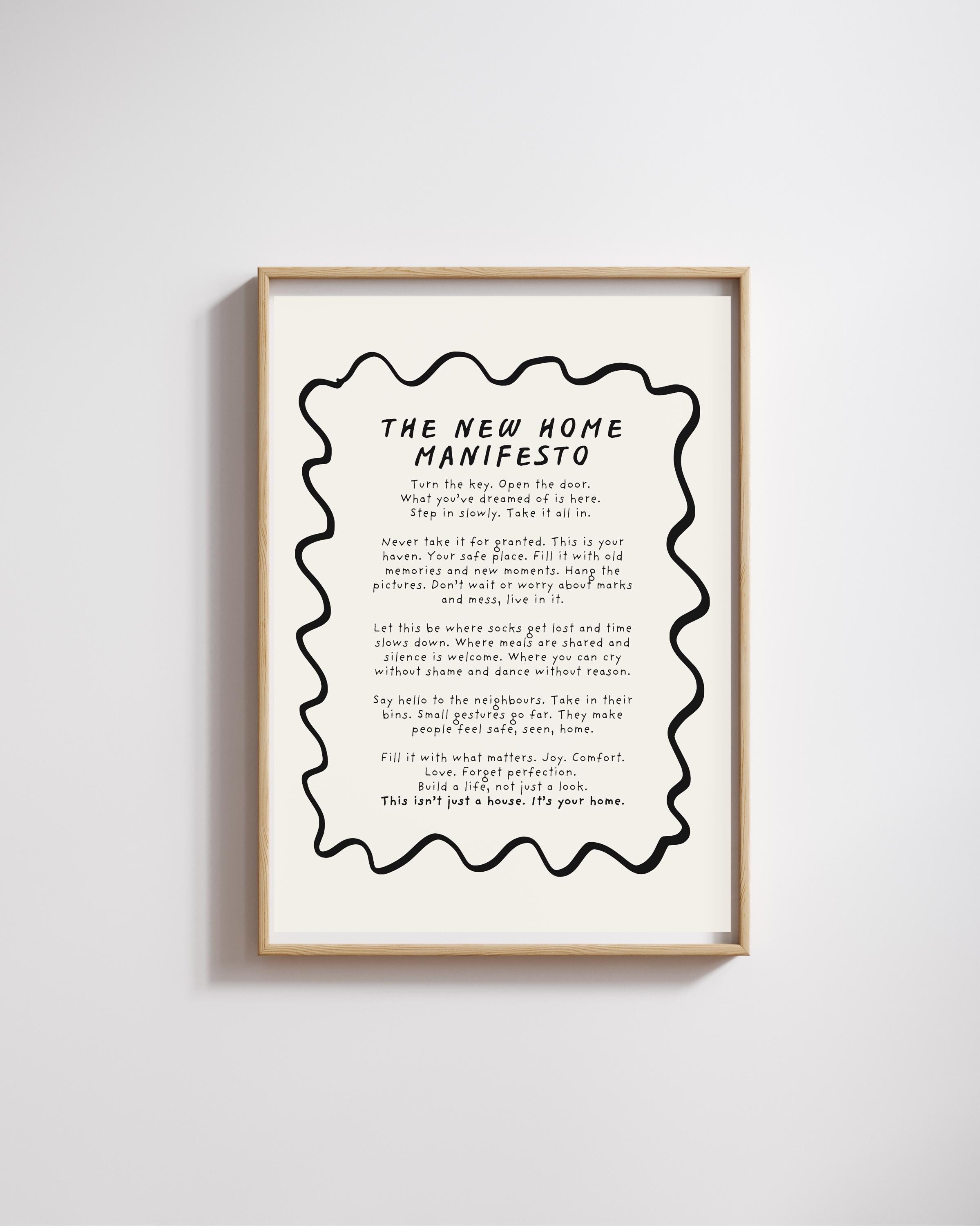 New Home Manifesto giclée print