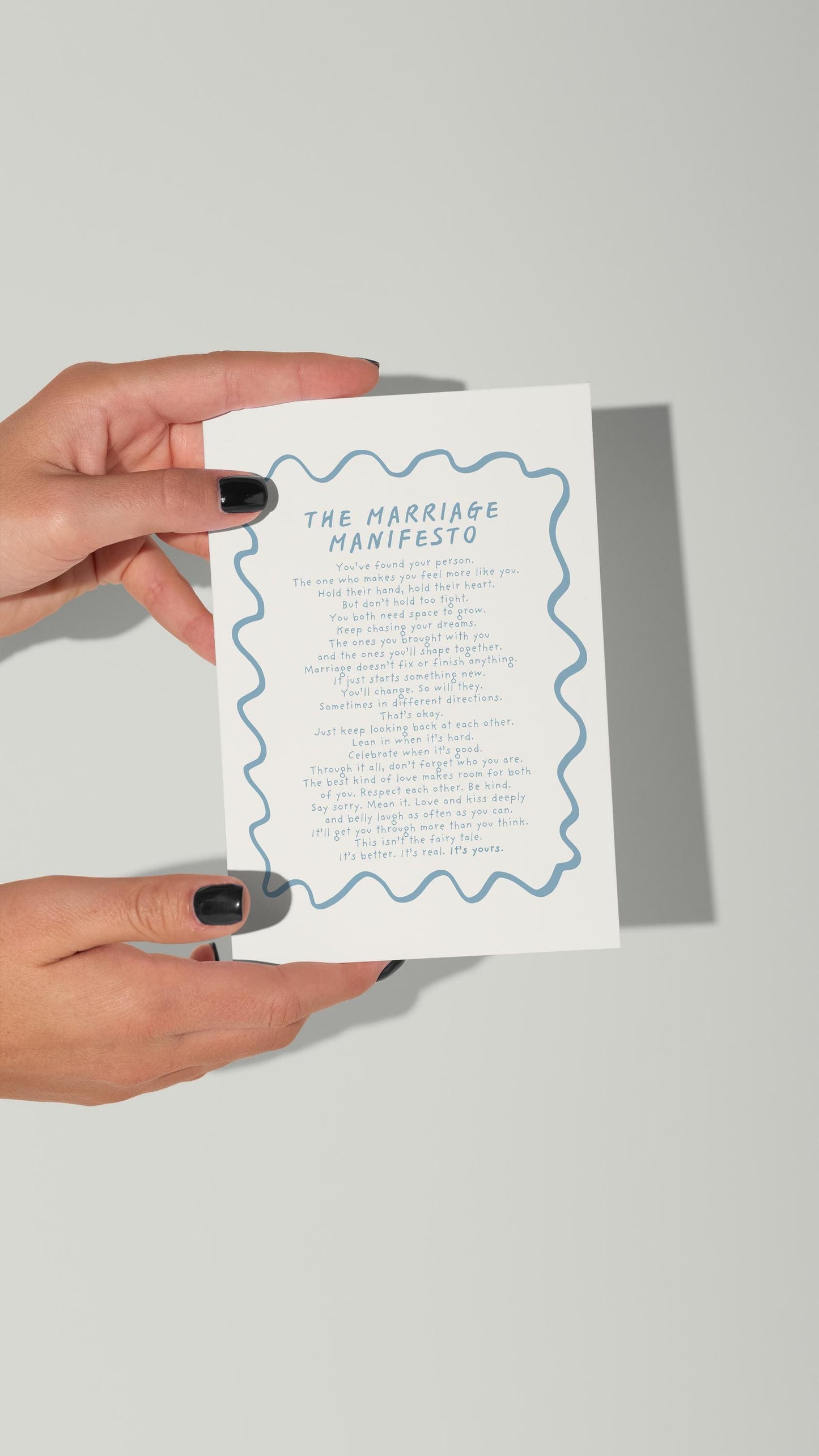 Marriage Mini Manifesto (A6 giclée print)